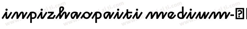 inpizhaopaiti medium字体转换